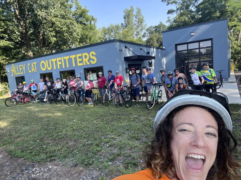 A group photo from Wabash River Trail Ride.