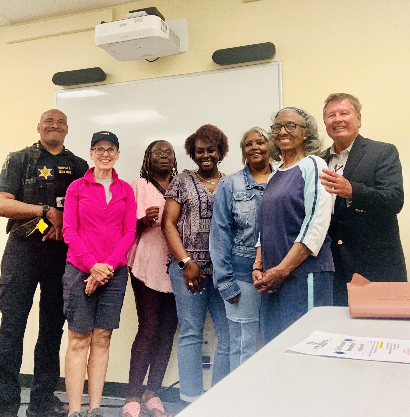 At the May meeting, the Memorial Park Neighborhood Association had Councilman Geoff Paddock and Chief Deputy Haywood in attendance.